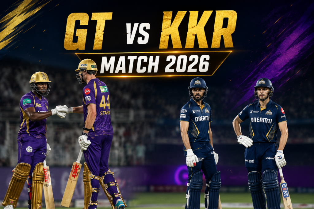 GT vs KKR Match 2026