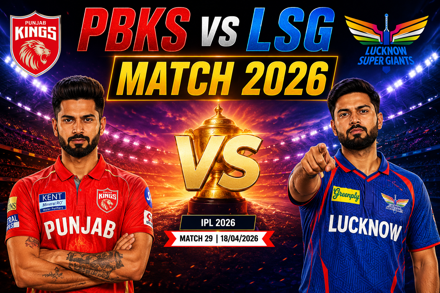 PBKS vs LSG Match 2026