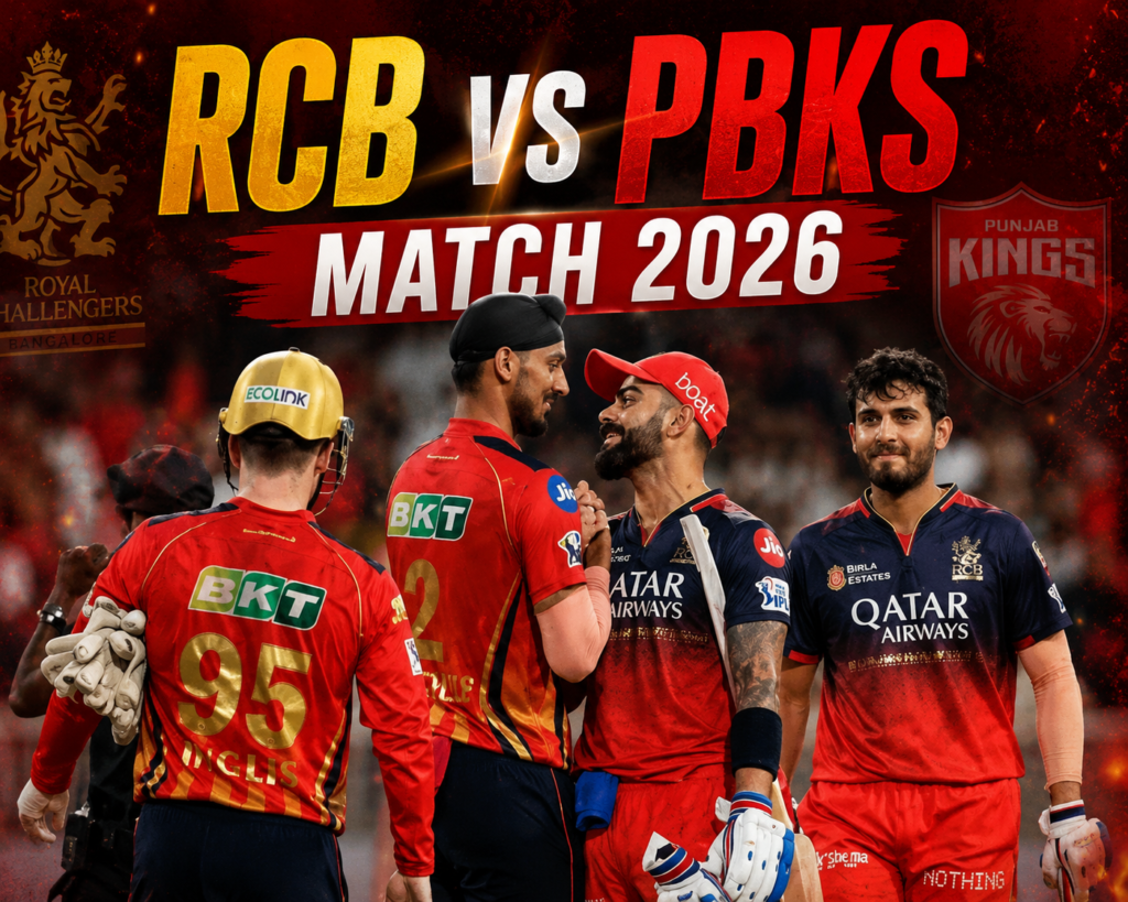 RCB vs PBKS Match 2026