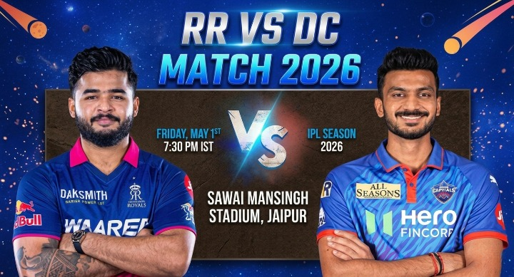 RR VS DC Match 2026