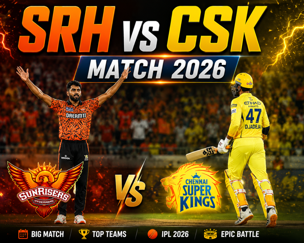 SRH vs CSK Match 2026
