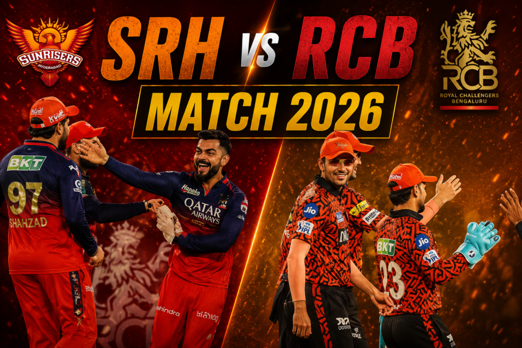 SRH vs RCB Match 2026