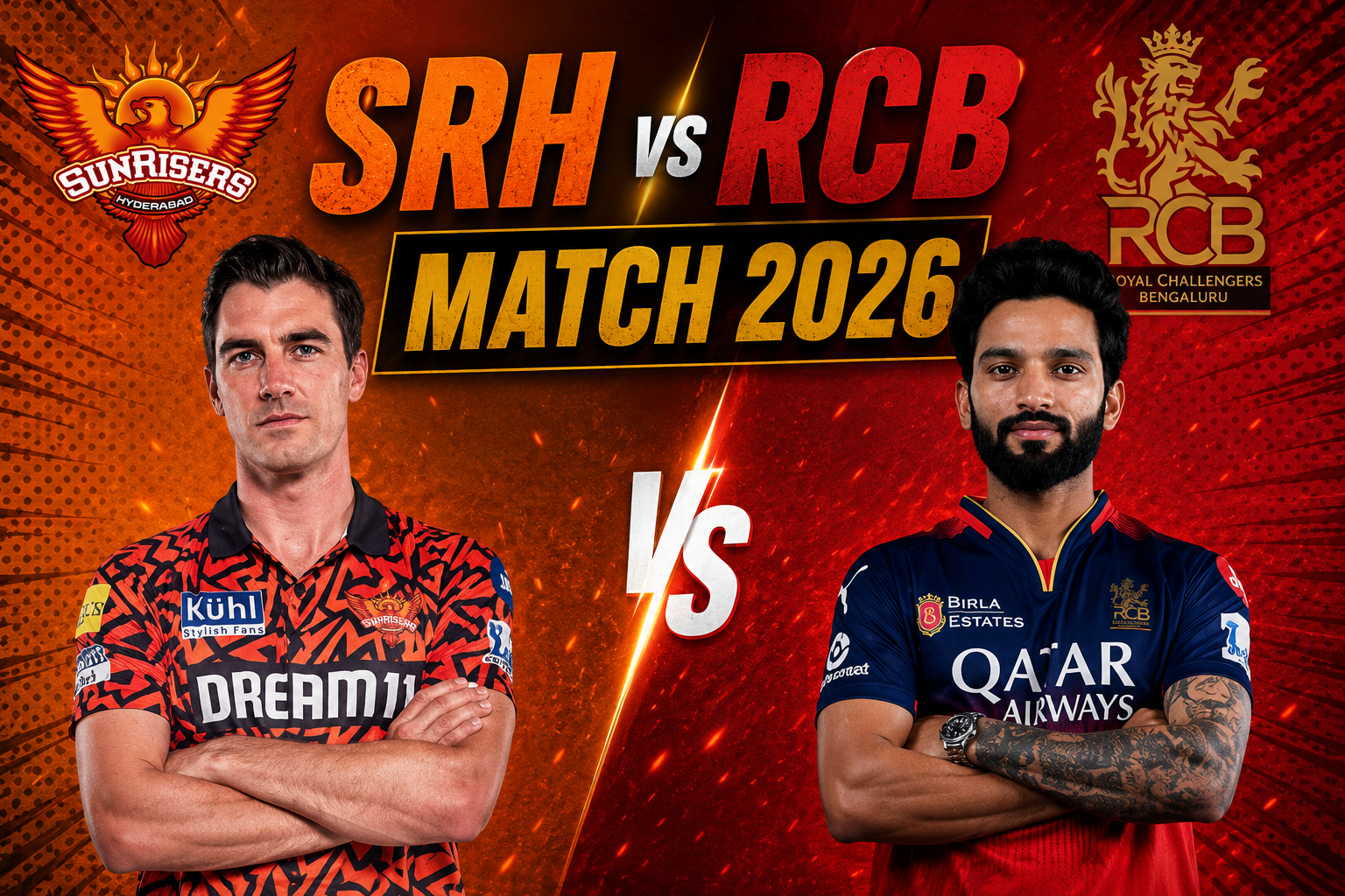SRH vs RCB Match 2026